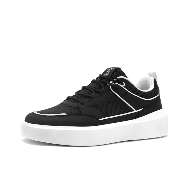 WALKSOUL Skateboard Shoes Men Low Top Apricot/Dark Blue/Black-15
