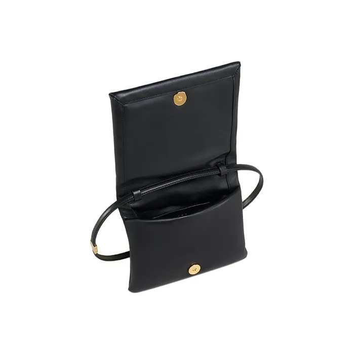 MARNI Calfskin Crossbody Bag Shoulder Bag Women's Black-3