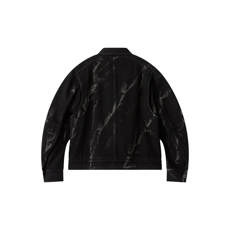 Organic Emotion Denim Jackets Unisex Black-1