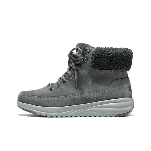 skechers Men ON THE GO Stellar Thermal Slip Resistant Short Snow Boots Women's Charcoal Gray