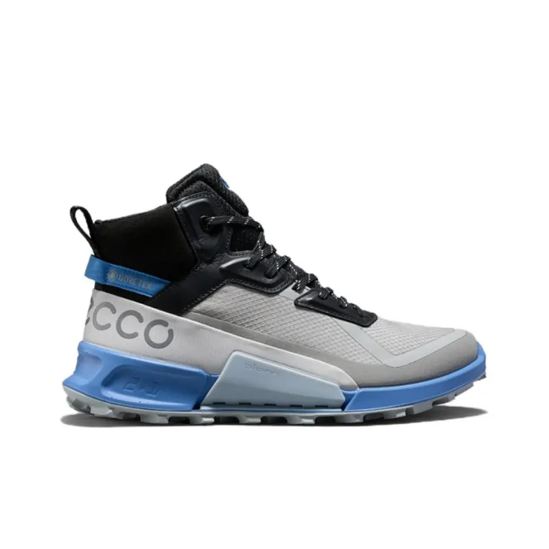 Ecco Step 2.1 Series High Top Casual Shoes Men's Gray Black Blue-1