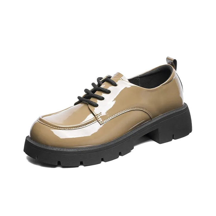 JOSINY Loafers Women's Low Top Black/Khaki-1