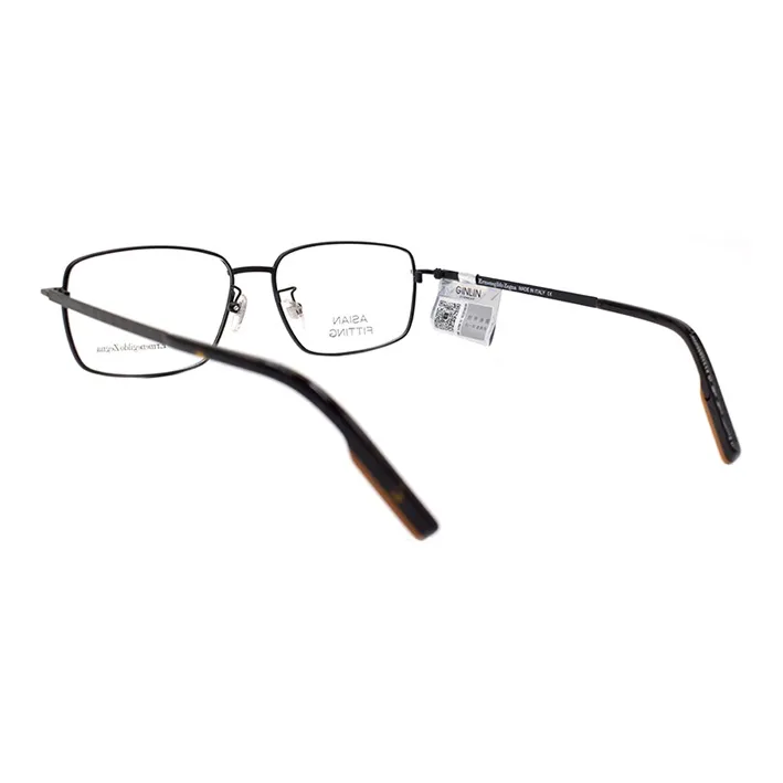 Zegna Alloy Rectangular Eyeglass Frames Men's-2