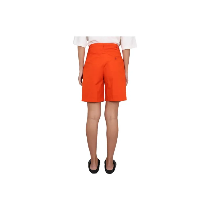 ASPESI Belt Looped High Waisted Shorts-1