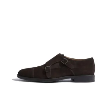 SCAROSSO Francesco Almond Toe Monk Shoes