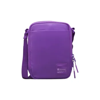 Lululemon Water Resistant Fabric Shoulder Bag Crossbody Bag Unisex Purple