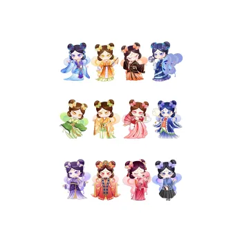 ZHEGAOJIMU Heritage Beast Collection Nanhai Butterfly Dynasty Clothing Collection Card Accessories