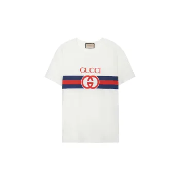 GUCCI Interlocking G Cotton T Shirt