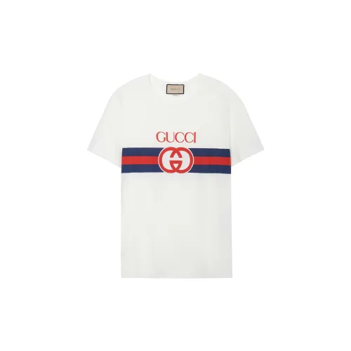 Gucci Interlocking G Cotton T-Shirt White/Multi