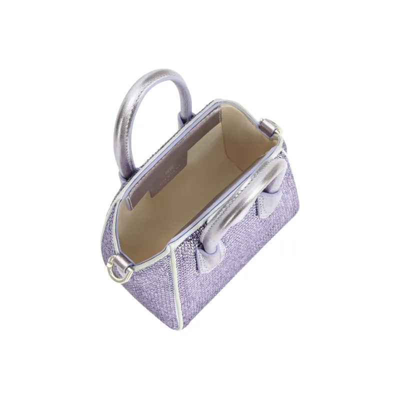 GIVENCHY Antigona Silk Shoulder Bag Crossbody Bag Handbag Extra Mini Women's Light Purple-2