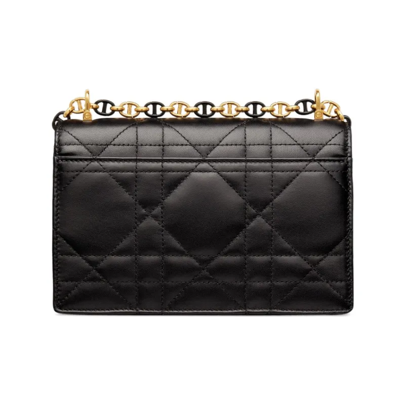 DIOR Sheepskin Crossbody Bag Shoulder Bag Women's Black-2