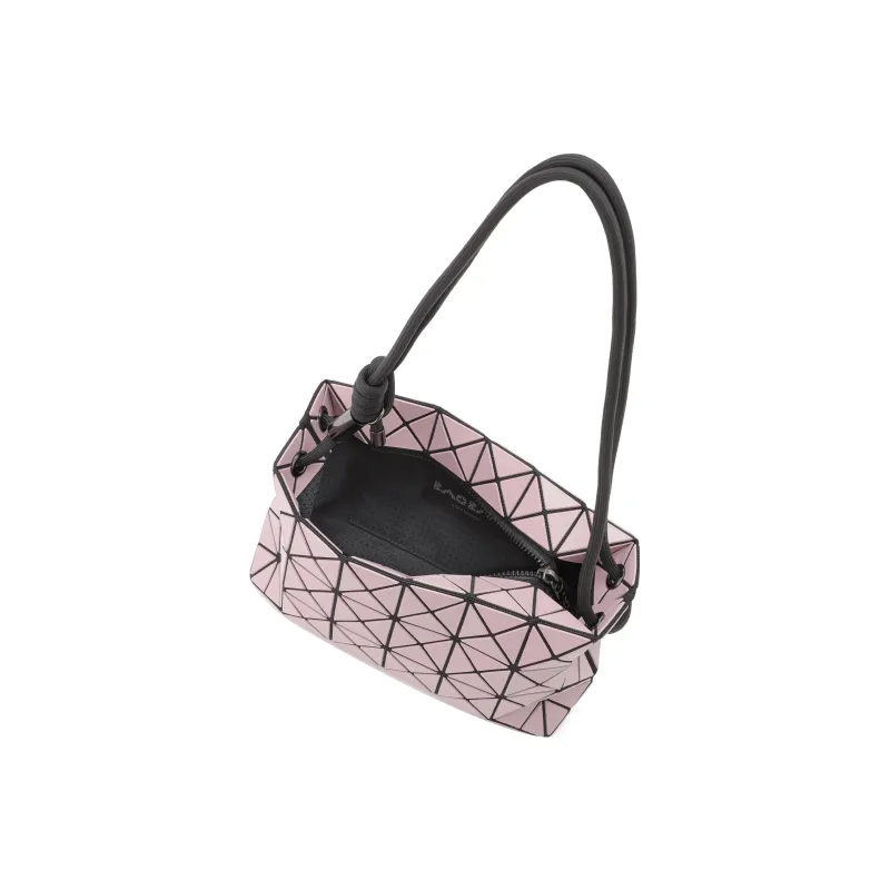 ISSEY MIYAKE LOOP MATTE Polyvinyl Chloride Resin Small Square Bag Handbag, Shoulder Bag Women's Pink-4