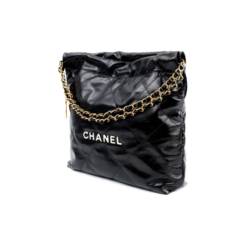 CHANEL 22Bag Calfskin Portable Crossbody Bag, Shoulder Bag Women's Black-2