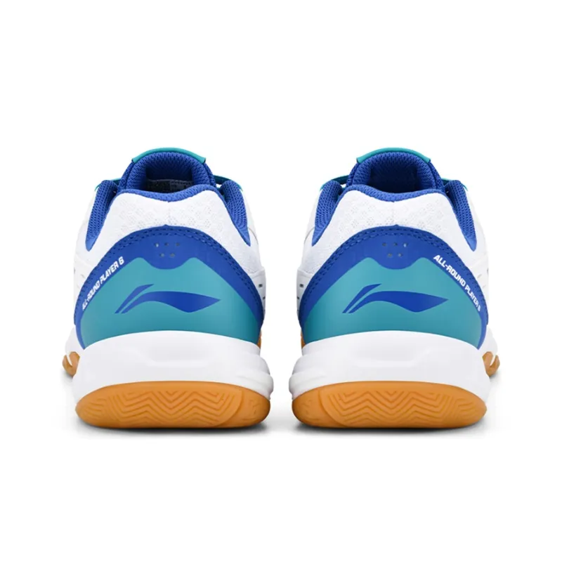 LiNing Feather The Flash 2.0 Cushioned Slip Resistant Low Top Badminton Shoes Unisex White Blue-3
