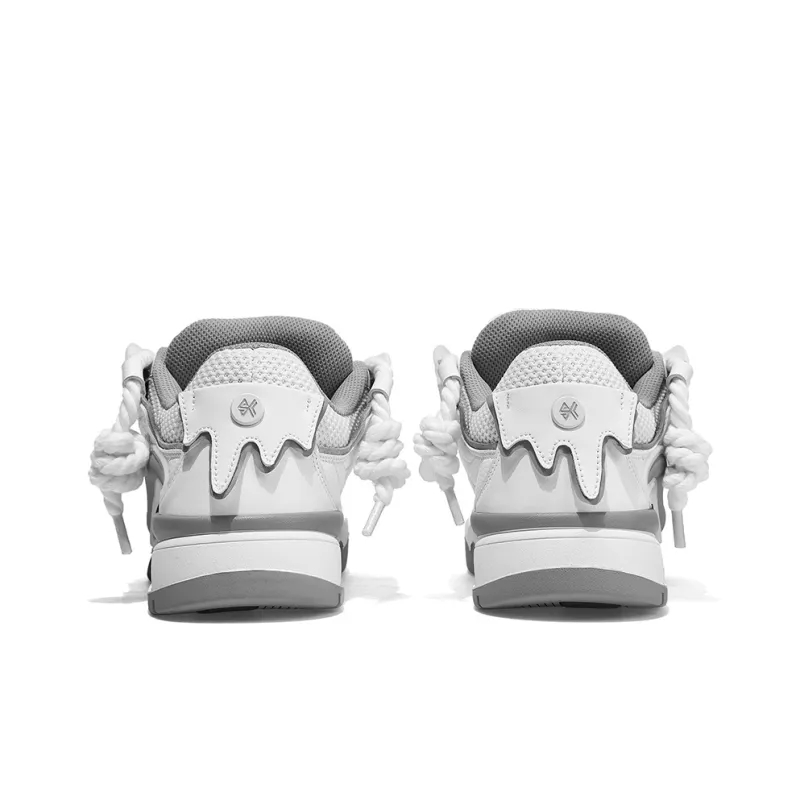 SK.TRIP Kunpeng Low Top Skateboard Shoes Unisex Vintage White-4