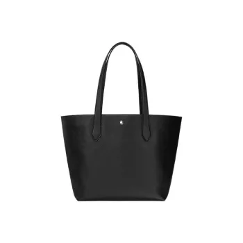 MONTBLANC Cow Leather Tote Bag Shopping Bag Handbag Regular Men's Black