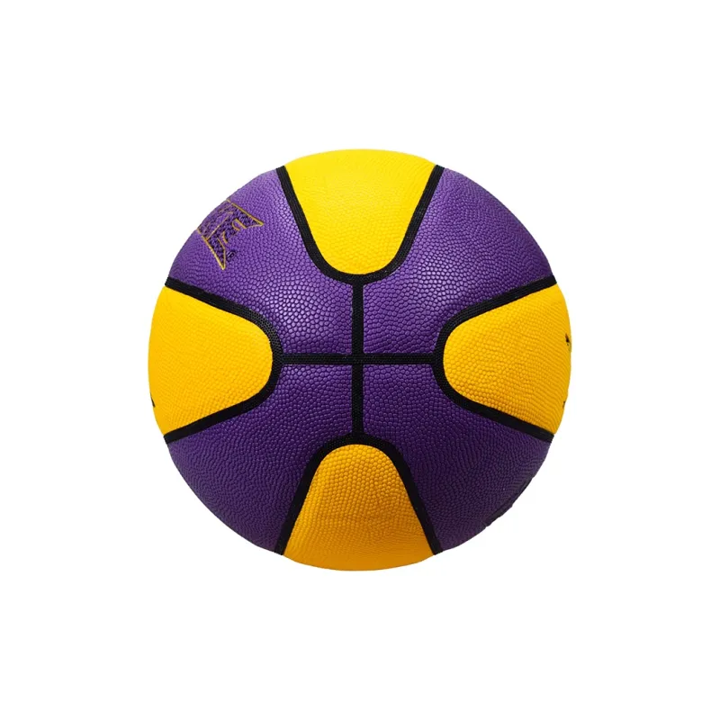 HONGKE Size 7 Indoor Outdoor Universal Basketball PU Yellow Purple-2