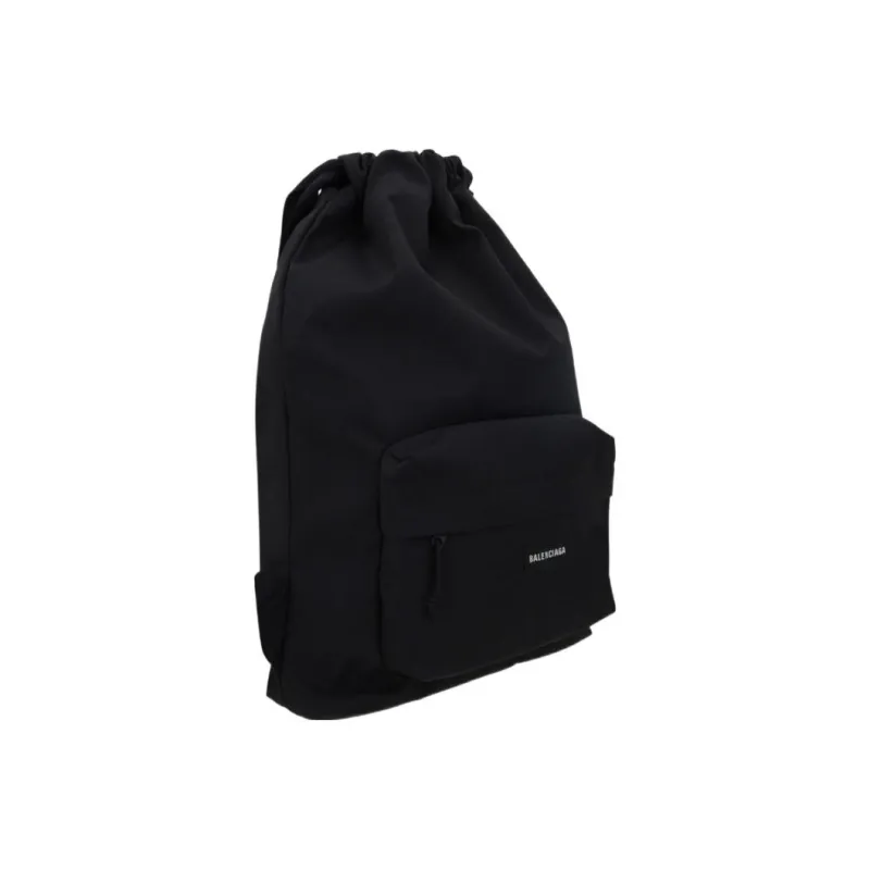 Balenciaga Recycled Nylon Backpack Regular Men's Black-1