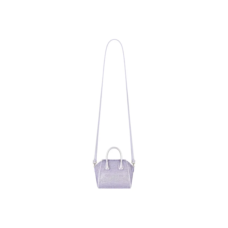 GIVENCHY Antigona Silk Shoulder Bag Crossbody Bag Handbag Extra Mini Women's Light Purple-3