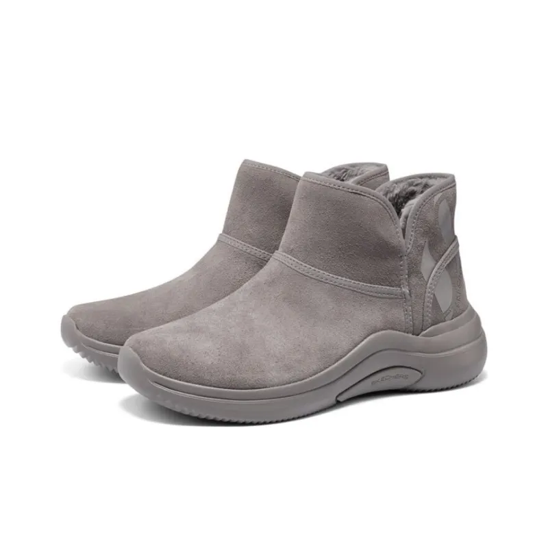 Skechers Thermal Abrasion Resistant Short Snow Boots Women's Taupe-2