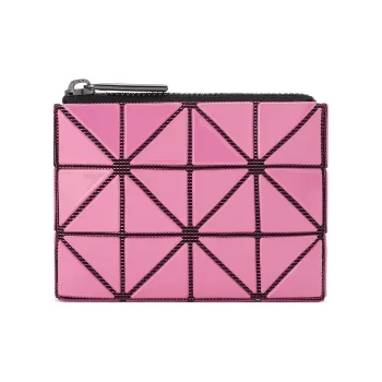 ISSEY MIYAKE CASSETTE Patent Leather Coin Purses Card Holders Regular Women's Pink