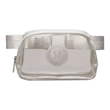 Lululemon Waterproof Fabric One Shoulder Crossbody Fanny Pack Women's White