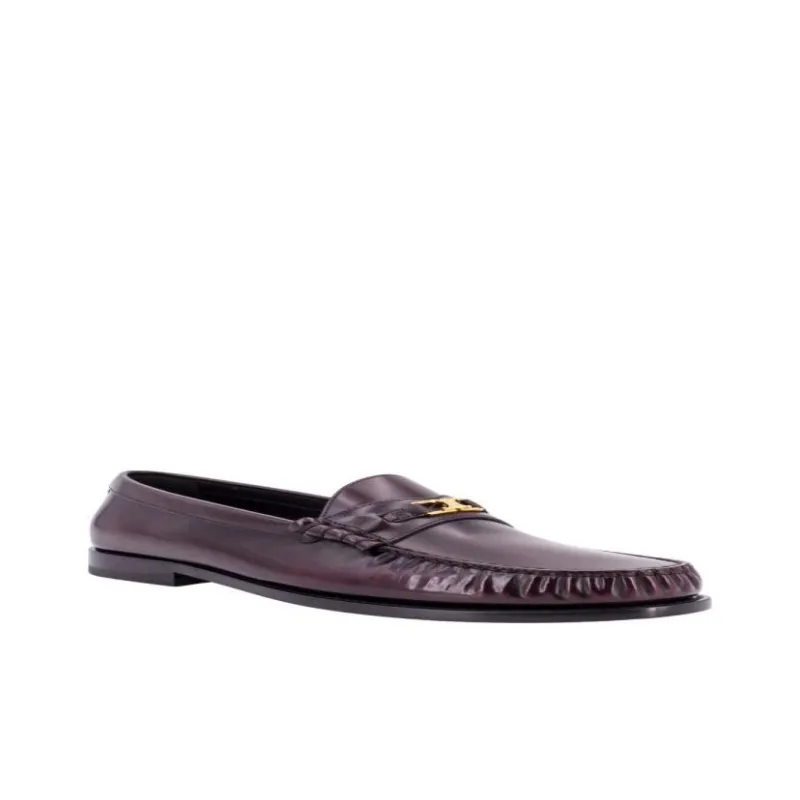 CELINE Triomphe Loafers 1.5cm Men's Umber-7