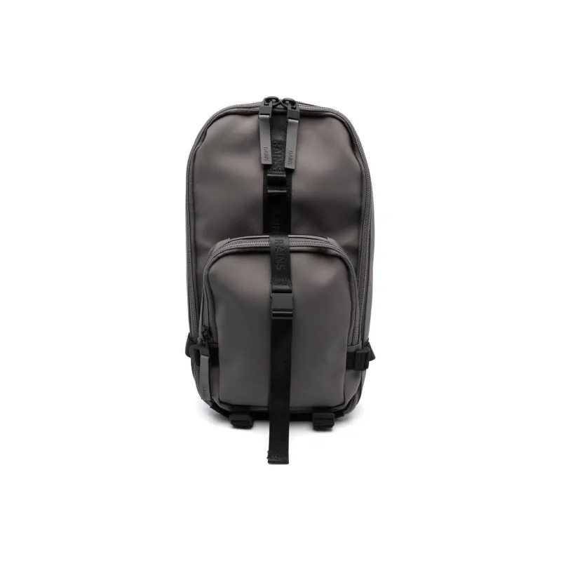 Rains Polyurethane Backpack Regular Men's Gray-0