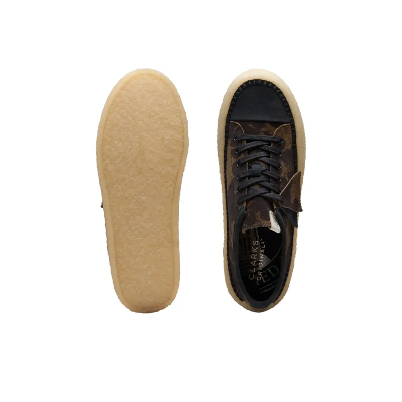 Clarks Originals Anti-Slip Wear-Resistant Low-Top Skateboard Shoes Men's Black-3