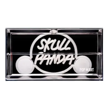 POP MART SKULLPANDA Night City Collection Figure Display Case Model Accessories 19cm