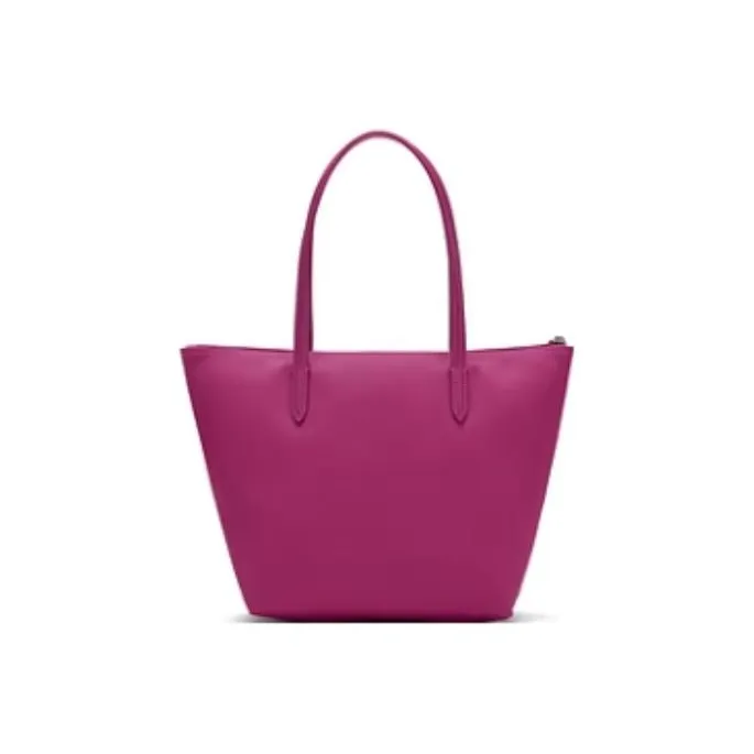 LACOSTE PVC Tote Bag, Shopping Bag, Handbag Medium Size Women's Peach Pink-1