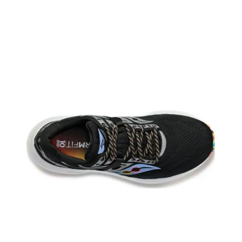 Saucony Triumph 20 Cushioning Slip Resistant Low Top Running Shoes Men's Black-2