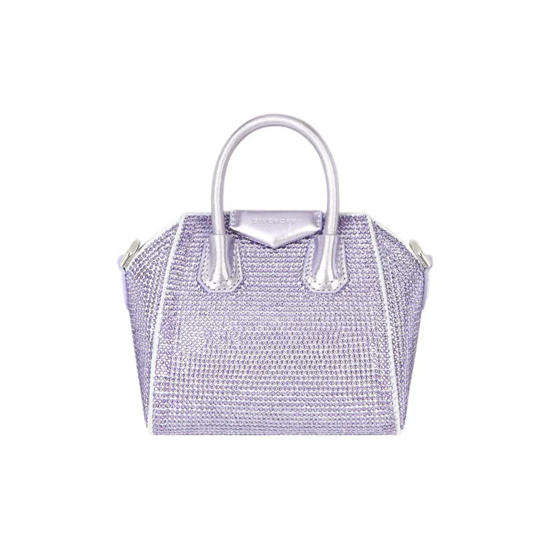 GIVENCHY Antigona Silk Shoulder Bag Crossbody Bag Handbag Extra Mini Women's Light Purple-0