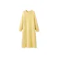 Women's-Light Yellow Crew Neck Nightgown