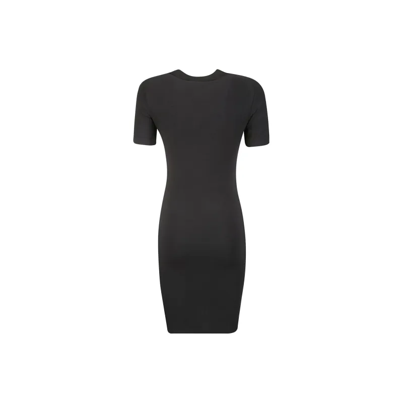 VERSACE JEANS COUTURE Logo-Printed Short-Sleeved Stretched Dress-1