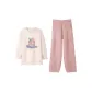 Women's-Ecru (Crew Neck Clothing Sets)