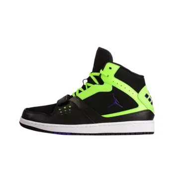 JORDAN 1 Flight Strap 'Black Flash Lime'