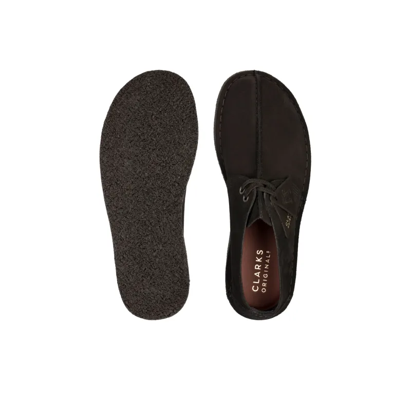 clarks Panelled Suede Derby Shoes-2