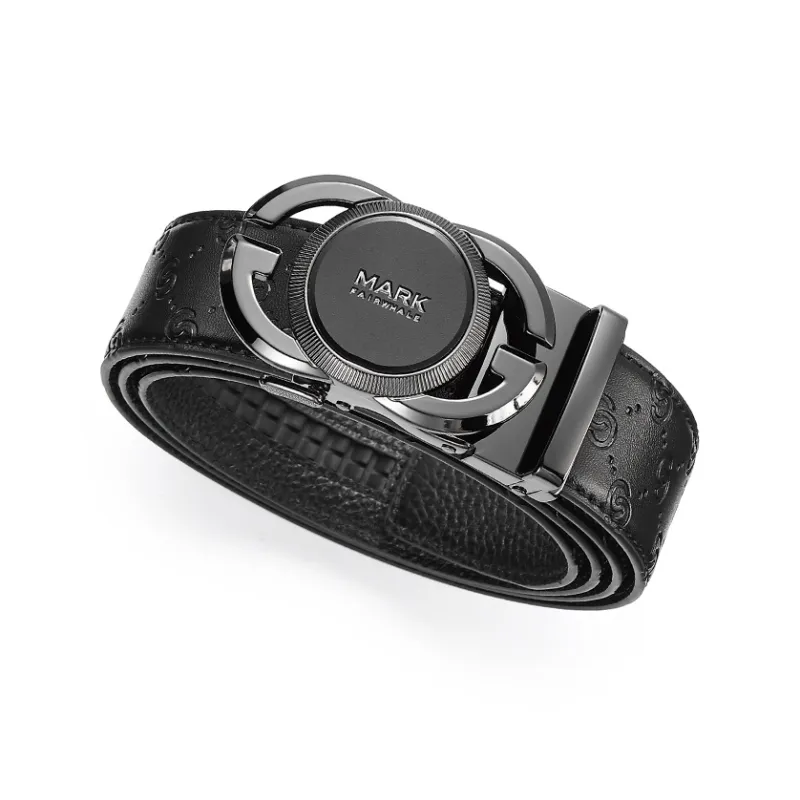 FAIRWHALE Cow Leather Belts Men's Width 3.5CM-3