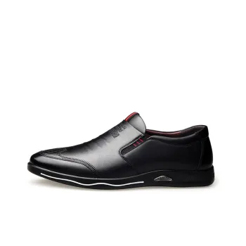 LAORENTOU Men's Casual Shoes Men Low Top Orange