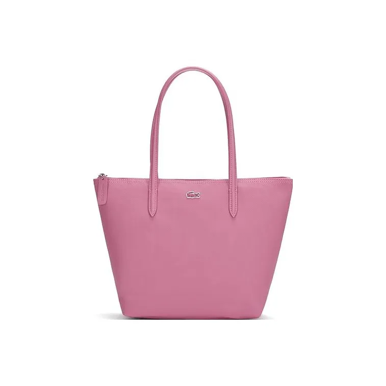 LACOSTE PVC Tote Bag Shopping Bag Handbag Medium Size Women's Pink-0