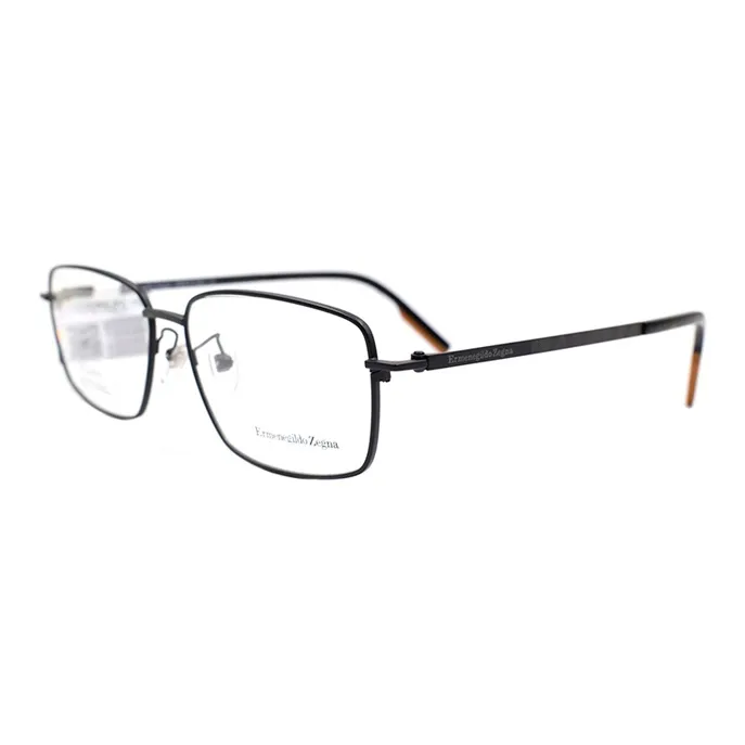 Zegna Alloy Rectangular Eyeglass Frames Men's-1