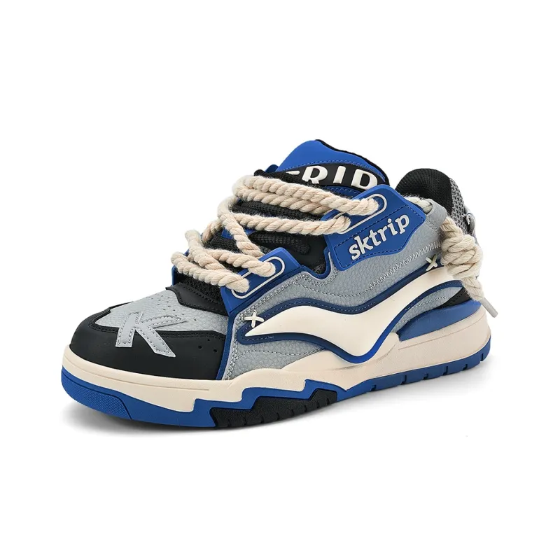SK.TRIP Kunpeng Wear Resistant Height Increasing Low Top Skateboard Shoes Unisex Glacier Blue-2