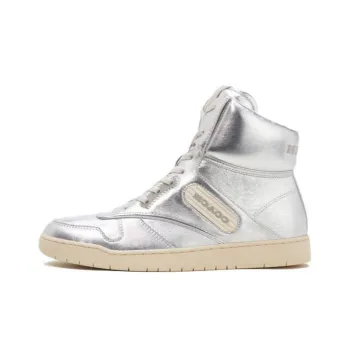 COACH High Top Skateboard Shoes Women's Silver