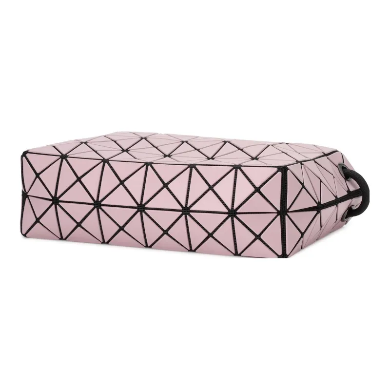 ISSEY MIYAKE LOOP MATTE Polyvinyl Chloride Resin Small Square Bag Handbag, Shoulder Bag Women's Pink-2