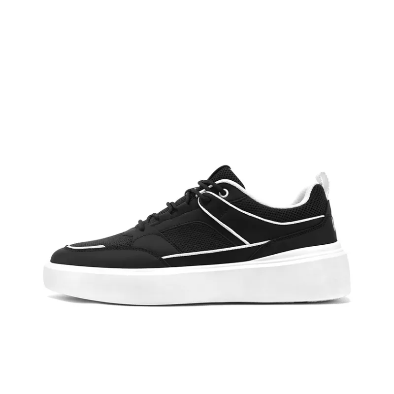WALKSOUL Skateboard Shoes Men Low Top Apricot/Dark Blue/Black-14