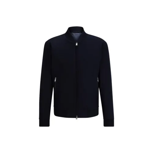 HUGO BOSS Jackets Men Dark Blue