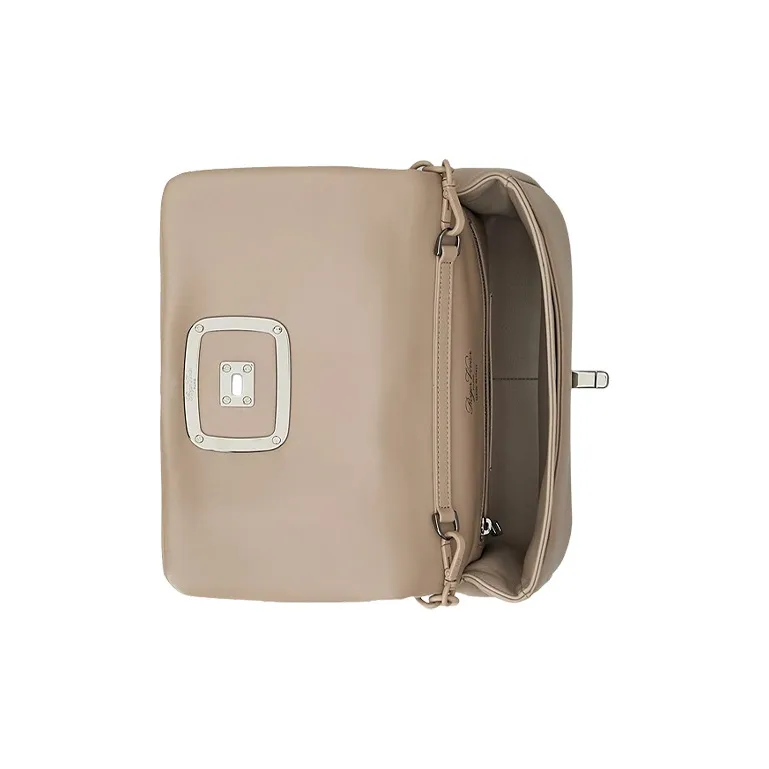 Roger Vivier Leather Crossbody Bag Shoulder Bag Women's Umber-4