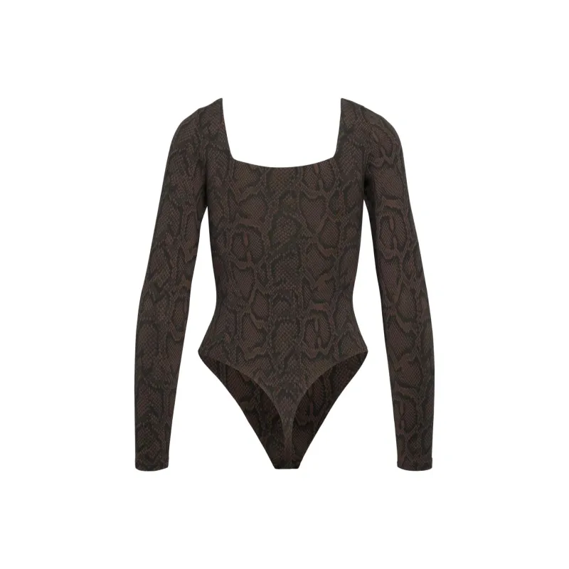 ARITZIA Bodysuits Women's Coffee Bean/Black/Coffee Bean/Black-1