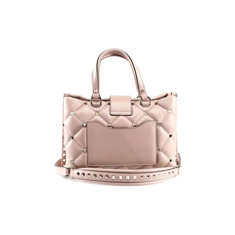 Valentino Quilting Smooth Lambskin Shoulder Bag, Crossbody Bag, Handbag Women's Nude-2